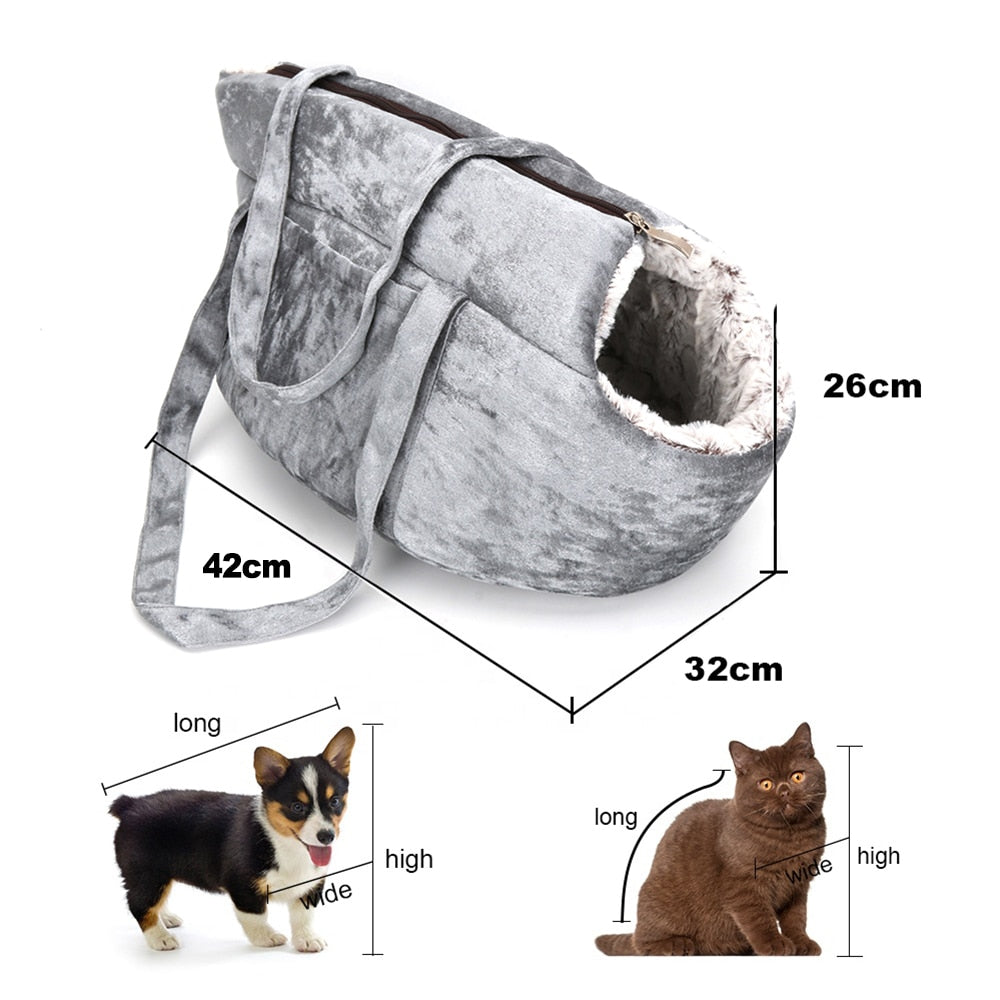 Pets Carrier for Cat Carrying bag for Cats Backpack for Cat Panier Handbag Travel Small Bag Plush Puppy Bed Pet Products Gatos