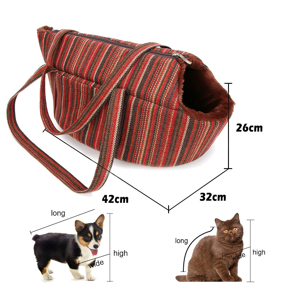 Pets Carrier for Cat Carrying bag for Cats Backpack for Cat Panier Handbag Travel Small Bag Plush Puppy Bed Pet Products Gatos