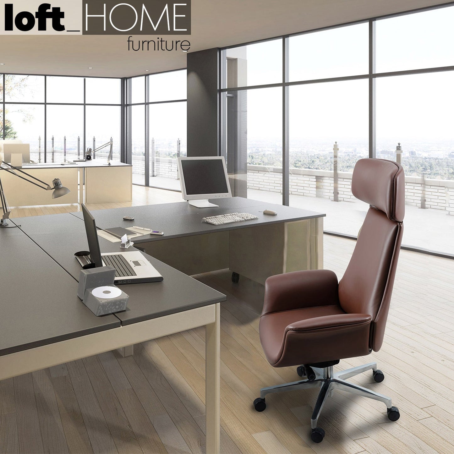 Modern Genuine Leather Office Chair CHRO